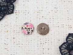 Пуговицы костюмные под дерево, d 1,3 см, 2 прокола