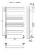 Полотенцесушитель Terminus Нойс П12 500х800