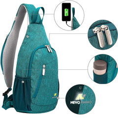 Рюкзак однолямочный Nevo Rhino 8999-NW Green - 2
