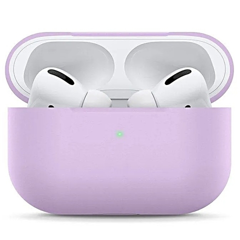 Силиконовый чехол со шнурком для Airpods Pro 2  Silicone Case (Лаванда)