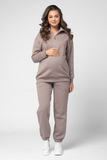 Утепленный спортивный костюм для беременных и кормящих 15420 какао
