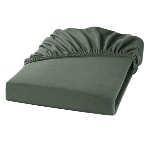 Простыня 180х200х45 Hamam Flying Leaves оливковая