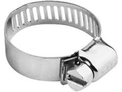 ЗУБР Х-8П, 10 - 16 мм, просечная лента 8 мм, цинк, 10 шт, хомут стальной (37803-10-16-10)