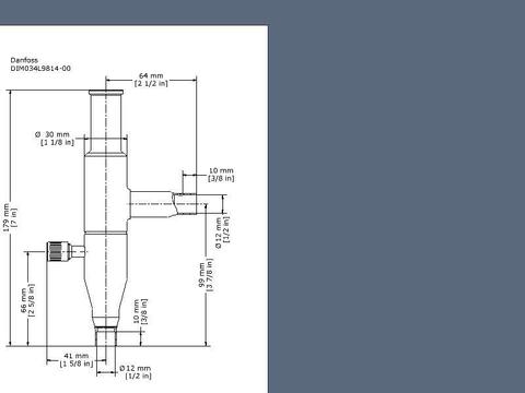 Регулятор давления в ресивере KVD 12 Danfoss 034L0173