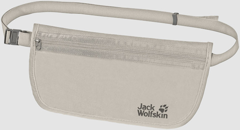 Картинка кошелек на пояс Jack Wolfskin document belt dusty grey - 1