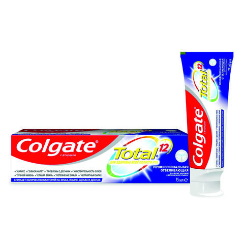 Зубная паста COLGATE Total Professional Отбеливающая 75 мл