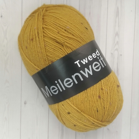 Пряжа Lana Grossa Meilenweit 100 Tweed 157 охра