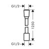 Hansgrohe 28220000 HG 28 220 000  Designflex Душевой шланг, текстильный, 125 см, хр
