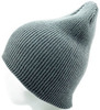 Картинка шапка вязаная Skully Wear beanie long thick dark grey - 9