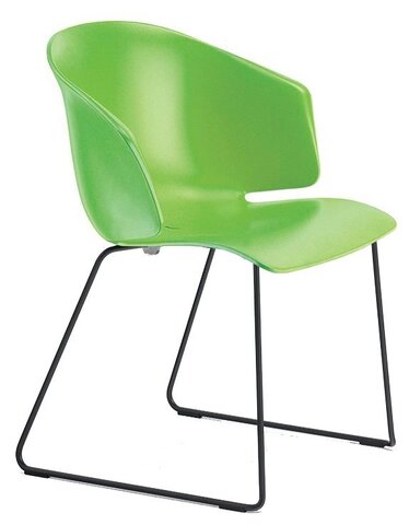 Кресло пластиковое, Pedrali Grace, зеленый
