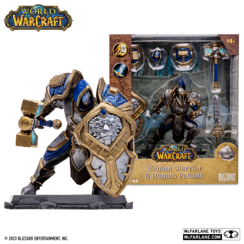 Фигурка McFarlane Toys World of Warcraft: Human Warrior & Human Paladin (Common)