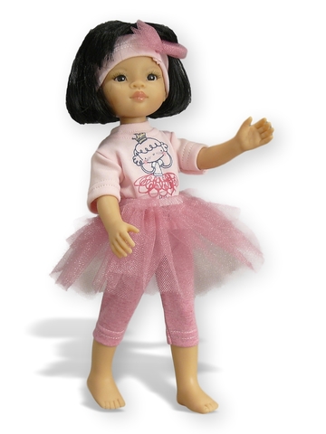 Костюм с юбкой - На кукле. Одежда для кукол, пупсов и мягких игрушек.