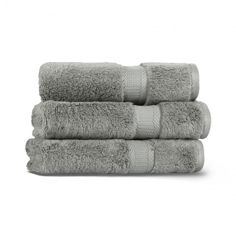 Полотенце 76x142 L'appartement Fancy carbon серый металлик