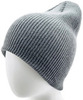 Картинка шапка вязаная Skully Wear beanie long thick dark grey - 5