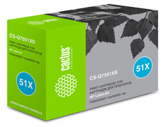 Картридж лазерный Cactus CS-Q7551XS Q7551X черный (13000стр.) для HP LJ P3005, M3027, M3035