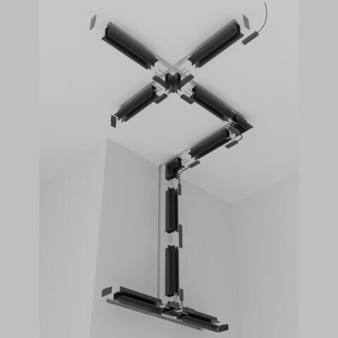 Соединитель для встраиваемого шинопровода T-образный Favourite Logica 1012-CT-001