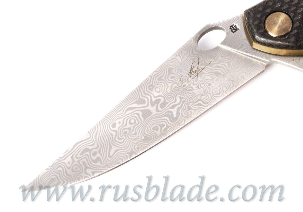 Cheburkov Golden Raven # 161 Damascus Gold Plated - фотография 
