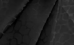 Ткань подкладочная Жаккард, шир. 145 см, 90(+/-5) гр/м2, вискоза 48%, п/э 52%, чёрный