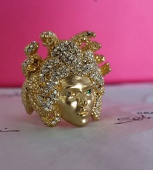 83504- Кольцо GORGONA в стиле Schiaparelli