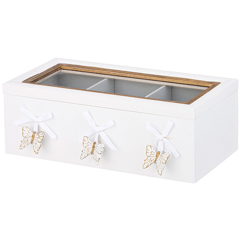 Шкатулка для чая с 3 отделениями 