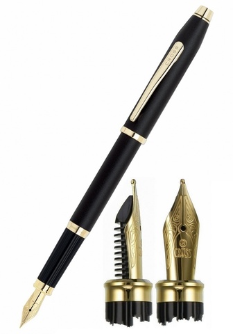 Ручка перьевая Cross Century II, Black GT, M (2509-MF)
