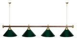 Лампа STARTBILLIARDS 4 пл. (плафоны зеленые,штанга золотая,фурнитура золото) фото №63