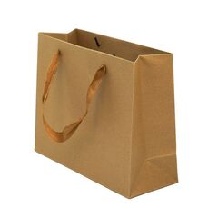 Пакет подарочный M горизонтальный, Крафт Однотонный, 33*25*11 см (Д*В*Ш)