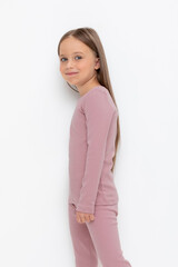 джемпер  для девочки  К 302154-1/1/серая пудра
