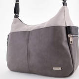 Сумка Саломея 506 мульти итальянский серо-черный