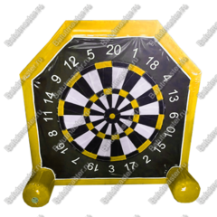Надувной герметичный дартс «Мини» жёлтый, диаметр 1,65 м, размер 1,65×1×1,65 м
