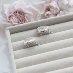 Швензы Ракушки 17 мм с английским замком, родий, Ш134