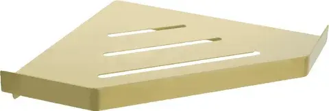 Полка угловая одноэтажная Fixsen Hi-Tech золото-сатин FX-841G