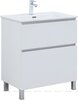 Aquanet 344122 Компл.2 - Тумба Вега 70 напольная 2 ящ. цв. белый глянец (344122)