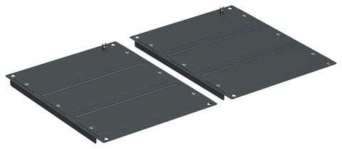 ITK LINEA S Панель основ. шкафа 600х1200мм чер. (2шт/компл)