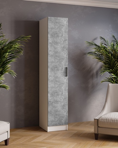 пенал ЛАРС 0,4 м (белый/ателье светлое)