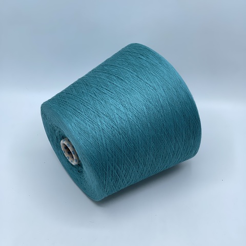 Бобинная пряжа,Cotton combed, 1693м. 100%Хлопок, Морская волна(771), 39052