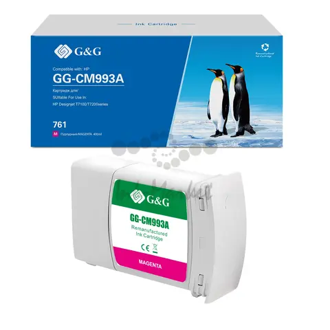 Картридж G&G 761 GG-CM993A для HP T7100, пурпурный (400 мл)