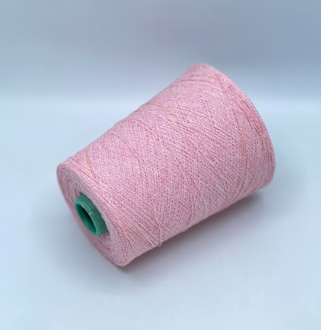 Lineapiu, Boucle 1400м , 75% Хлопок 25% Нейлон,  Розовый ,неоднотонный, 39226