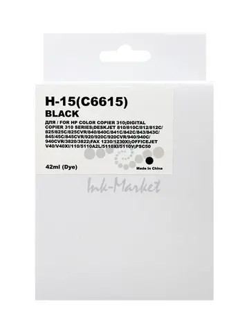 Картридж MyInk C6615DE 15 для HP DJ 810C/840С/940 Black