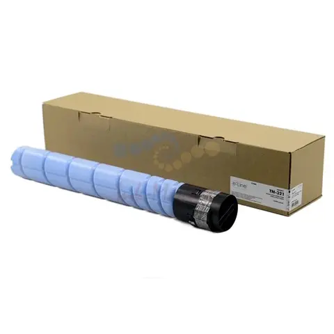 Тонер-картридж e-Line TN321C для Konica Minolta bizhub C224, bizhub C284 (Голубой, 25000 стр.)