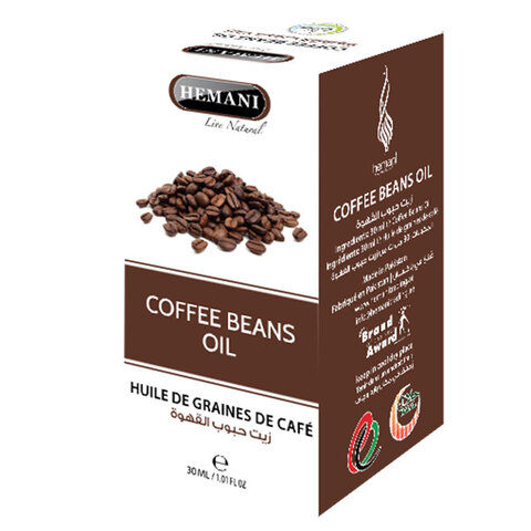 COFFEE BEANS OIL, Hemani (Масло КОФЕЙНЫХ ЗЕРЕН, Хемани), 30 мл.