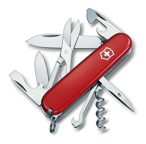 Складной нож Victorinox Climber (1.3703) 91 мм., 14 функций, красный - Wenger-Victorinox.Ru