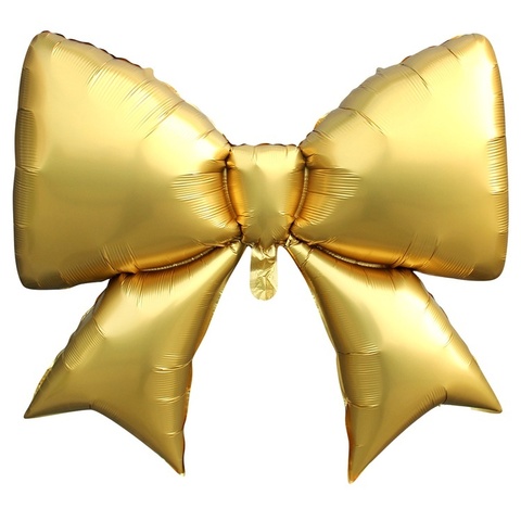 К Фигура, Бант, Сатин, Золотой, 39