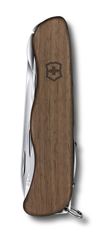 Нож Victorinox Forester, 111 мм, 10 функций, с фиксатором лезвия, деревянная рукоять