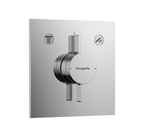 Hansgrohe 75417000 HG 75 417 000  DuoTurn E Смеситель для ванны, однорычажный, для 2 потребителей, скрытого монтажа, хр