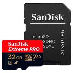 Карта памяти 32GB SanDisk microSDHC Class 10 UHS-I A1 V30 U3 Extreme Pro