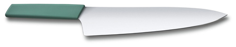 Нож кухонный Victorinox Swiss Modern (6.9016.2543B) стальной разделочный лезв.250мм прямая заточка зеленый блистер