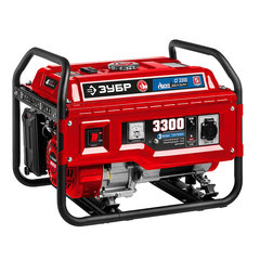 ЗУБР 3300 Вт, газовый генератор (сжиженный газ / природный газ / бензин) (СГ-3300)
