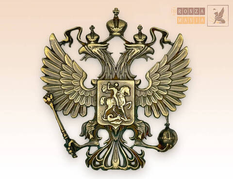 магнит Герб России 6х6 см