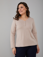 Лонгслив Л-004/бежевый